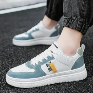 Komkoy Men Fashion Color Matching Low Top Sneakers