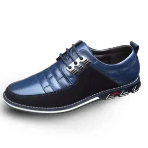 Komkoy Men Casual Check Pu Shoes