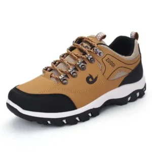 Komkoy Men'S Fashion Round Toe Low Top Large Size Casual Mountaineering Sneakers