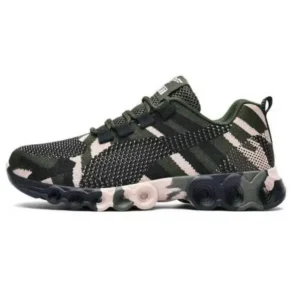 Komkoy Couple Casual Camouflage Pattern Lace Up Design Breathable Sneakers