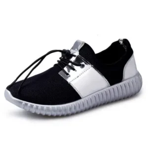 Komkoy Men Casual Color Matching Mesh Breathable Wear-Resistant Sports Shoes