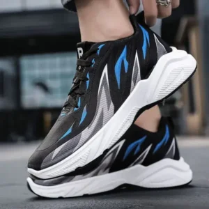 Komkoy Men Fashion Color Matching Breathable Running Sneakers