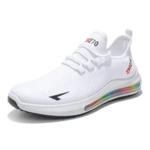 Komkoy Men'S Casual Rainbow Bottom Air Cushion Running Sneakers