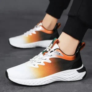 Komkoy Men'S Fashion Breathable Mesh Color Block Sneakers