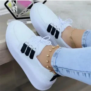 Komkoy Women Fashion Lace-Up Sneakers